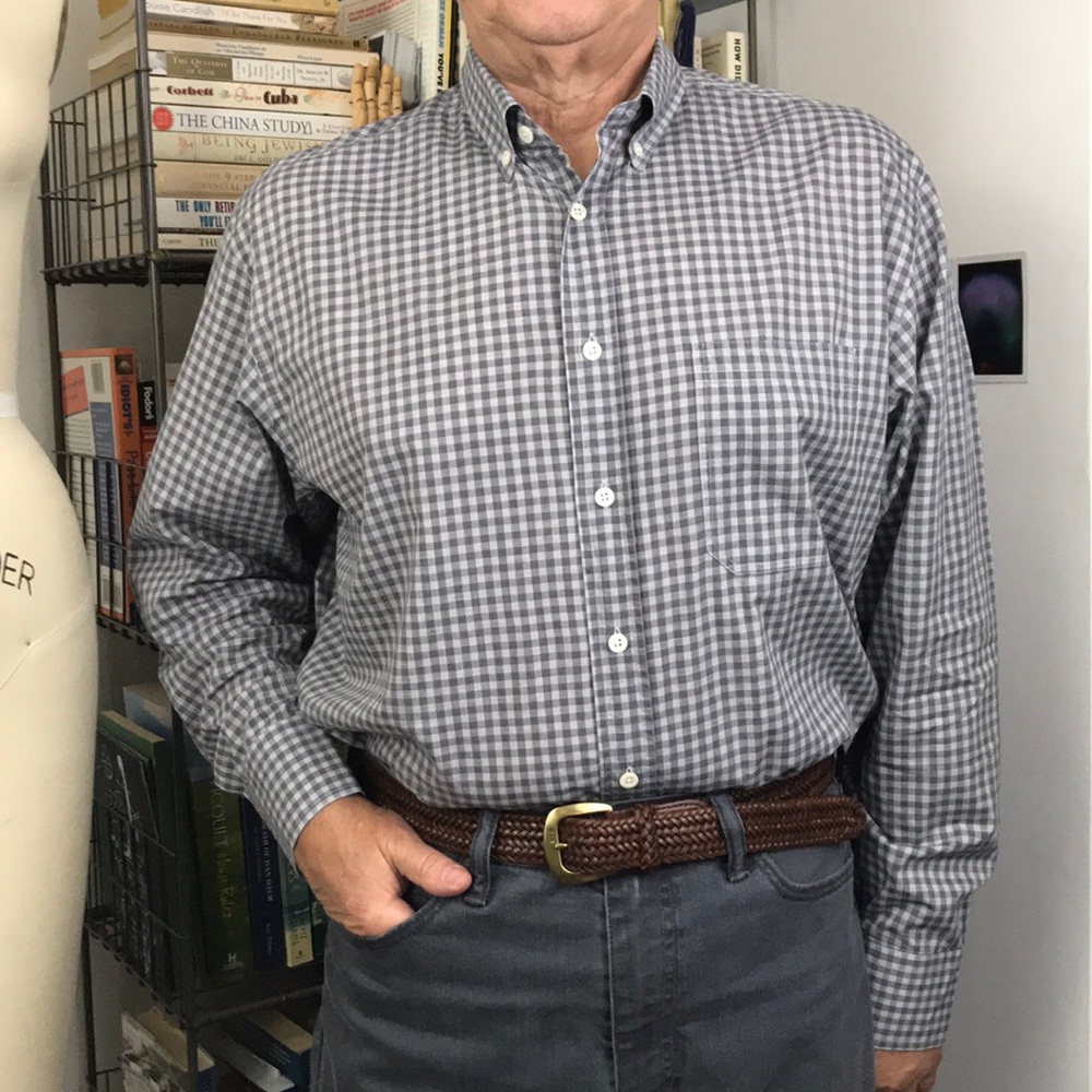 Billy Reid Plaid Gingham Button Down Men’s